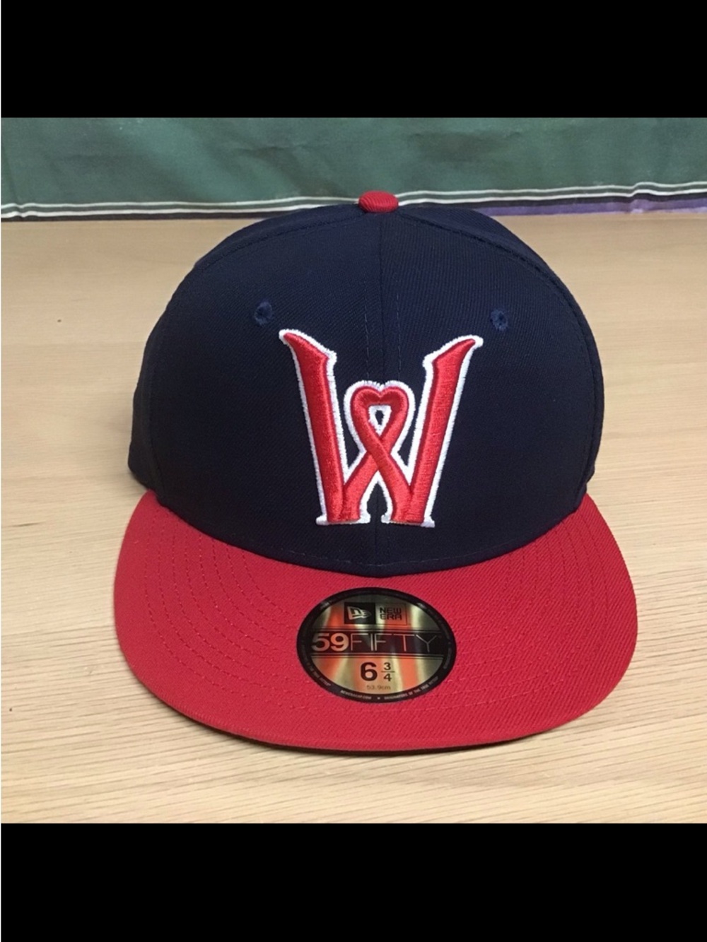 MiLB Worcester Red Sox Authentic New Era 59FIFTY Fitted Hat 6 3/4 Baseball Cap